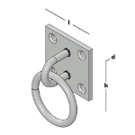 Afbeeldingen van Aanlegring 60x60x5 TV