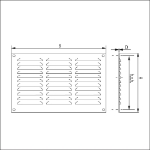 Afbeeldingen van SCHOEPENROOSTER VLAKKE PLAAT 400X300MM ALU.