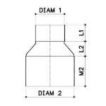 Afbeeldingen van 75x80 verloop hwa uitw 1xlm