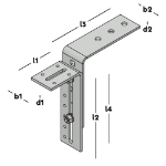 Afbeeldingen van Kozijnstelhoek A 95x210/180 ZM