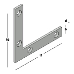 Afbeeldingen van GB Raamhoek recht 60x60 10x2 ZM
