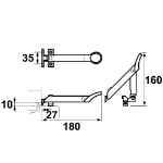 Afbeeldingen van AXA Axaflex/10mm/zwart/wl-rvs/ean