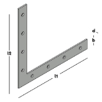 Afbeeldingen van GB raamhoek recht 300x300 36x4 ZM
