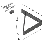 Afbeeldingen van Deuropvangbeugel haaks EPZ