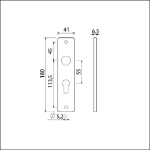 Afbeeldingen van Ami Kortschild 180/41 rh pc 55 zwart 9005 str