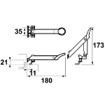 Afbeeldingen van AXA Axaflex/smal-koz 10mm/zwart/rvs ean