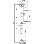 Afbeeldingen van Nemef Sluitplaat RVS rond type p4119/17 DIN r
