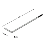 Afbeeldingen van Kozijnanker 250x60x6 VD