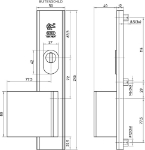 Afbeeldingen van Deurbeslag 3469-72mm LS AK veiligheidsbesl.