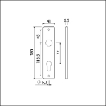 Afbeeldingen van Ami Kortschild 180/41 rh pc 72 zwart 9005 str