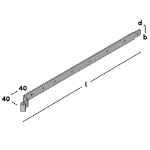 Afbeeldingen van Bochtheng 950 v.penØ16 45x6 EV