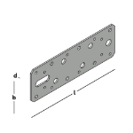 Afbeeldingen van Koppelplaat 180x60x2,5 SV