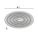 Afbeeldingen van Dakplaatje Ø70x0,6 SV