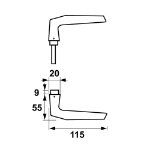 Afbeeldingen van AXA Deurkruk/duim/f1 ean