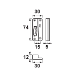 Afbeeldingen van AXA Sluitkom opliggend + veer/li/gza ean