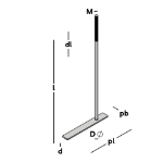 Afbeeldingen van GB Muurplaatanker met plaat M12 500 PL 225 dl