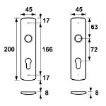 Afbeeldingen van AXA Binnenbeslag/klik/pc-72/f1/ean