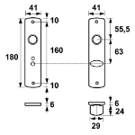 Afbeeldingen van AXA Binnenbeslag/tl-63/8mm/f2 ean