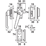 Afbeeldingen van AXA Vh/cil.rmsl/5gt/nok/l/f2+sluitk.ean/skg