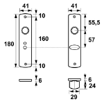 Afbeeldingen van AXA Binnenbeslag/tl-57/5mm/f1 ean