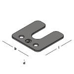 Afbeeldingen van Drukplaat 3 mm m.s (5x48st) KS
