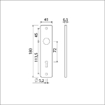 Afbeeldingen van Ami Kortschild 180/41 rh slg 72 zwart 9005 st