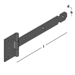 Afbeeldingen van Kruisheng zwaar 300 40x4 EPZ