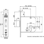 Afbeeldingen van 4228/17-60 blis. - Veiligheidsbijzetslot, PC-uitsparing