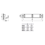 Afbeeldingen van Handdoekrek   3haaks naturel