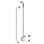 Afbeeldingen van GB Muurplaatanker met plaat M12 1000 PL 150 d