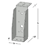 Afbeeldingen van Balkdrager GBS-LL 59x156 SV