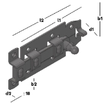 Afbeeldingen van GB Rolschuif vlak + Barcode 100x44 4 ZV