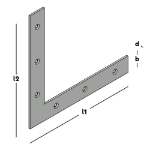 Afbeeldingen van GB Raamhoek recht 150x150 22x2 ZM