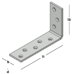 Afbeeldingen van GB Versterkingshoek zwaar 130x80 36x4 SV