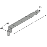 Afbeeldingen van Bochtheng 450 v.penØ16 45x6 EV
