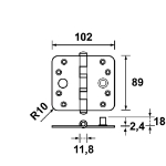 Afbeeldingen van AXA Vh.kog.scharn/rh/89x102/tgs skg