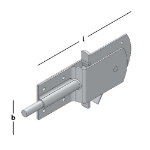 Afbeeldingen van GB Varkenshokgrendel 205x65 TV