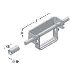 Afbeeldingen van GB Varkenshokgrendel met buisje 160x40 TV