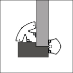 Afbeeldingen van Vingerbeschermingsprofiel 50-90 wit 250