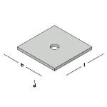 Afbeeldingen van GB Volgplaat M16 100x100 6 TV