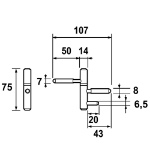 Afbeeldingen van AXA Axa-inboorpaumelles/2st/14mm/hout/ean