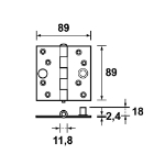 Afbeeldingen van AXA Veiligh.scharnier/3,5x3,5/tgs ean skg