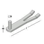 Afbeeldingen van Klauwduim steens Ø16 EV