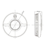 Afbeeldingen van Combimelder, AngelEye by FireAngel SCB10-AE-BNLR
