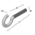 Afbeeldingen van GB Schroefhaak metrisch draad EV