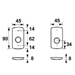 Afbeeldingen van AXA Binnenbeslag/klik/patentrozet/f1/ean