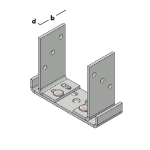 Afbeeldingen van GB Pergolasteun zonder pen 25x160x25 60x5 TV