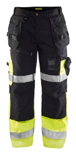 Afbeeldingen van Werkbroek High Vis X1500 D96 Zwart/High Vis 