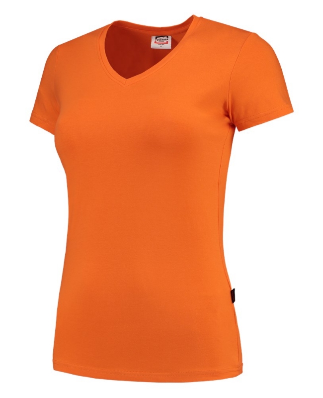 Afbeeldingen van TRICORP CASUAL T-shirt V Hals Fitted Dames 101008