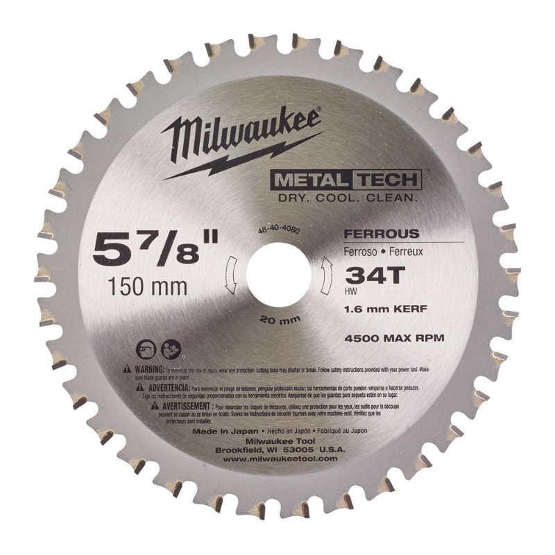 Afbeeldingen van MILWAUKEE® Cirkelzaagbladen voor metaal F 150 x 20 x 34 - 1 pc